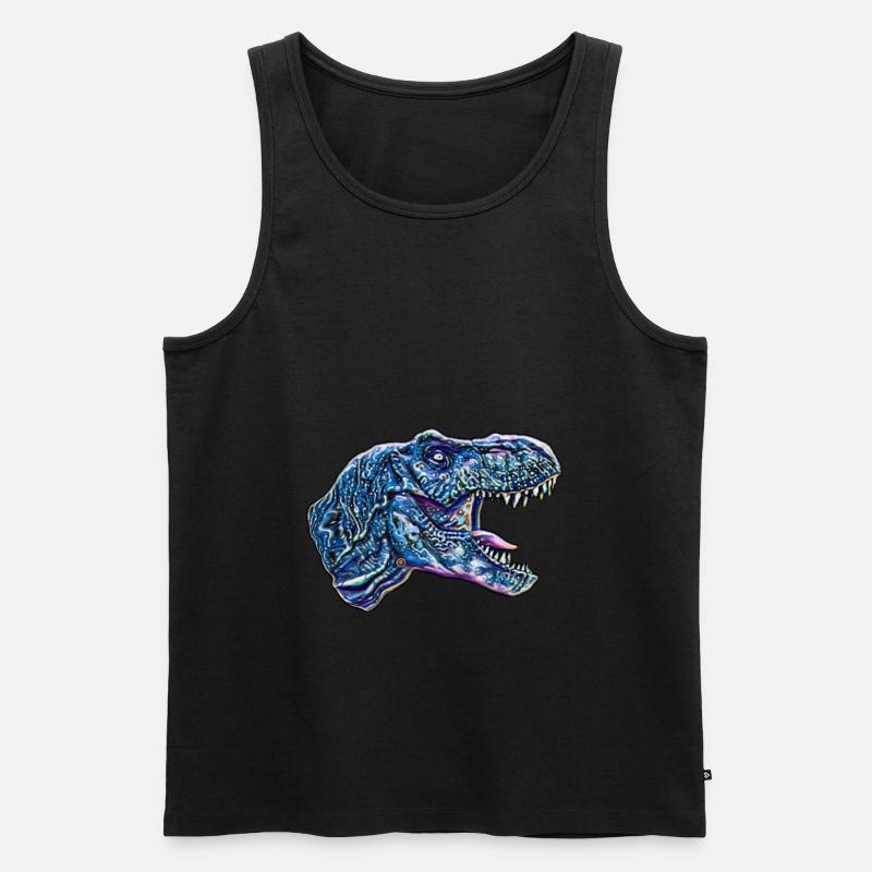 T-Rex - Men's Premium Organic Tank Top - black