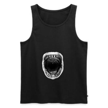 Shark - Men's Premium Organic Tank Top - black - Front - Michal (187cm)