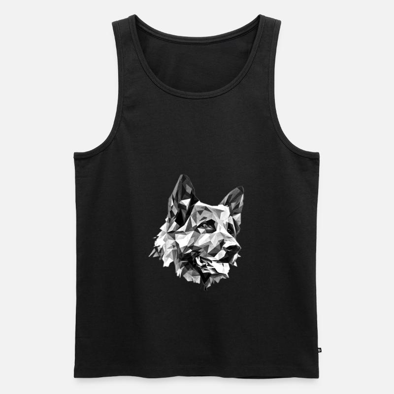 Schäferhund - Männer Premium Bio Tank Top - Schwarz