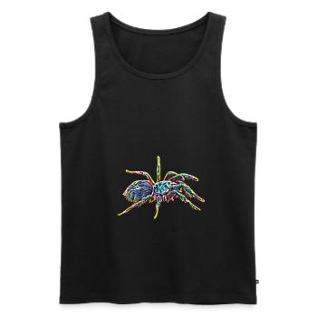 tarantula - Men's Premium Organic Tank Top - black - Front - AI Model Male 178 light (178cm)