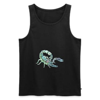 Scorpio - Men's Premium Organic Tank Top - black - Front - AI Model Male 178 light (178cm)