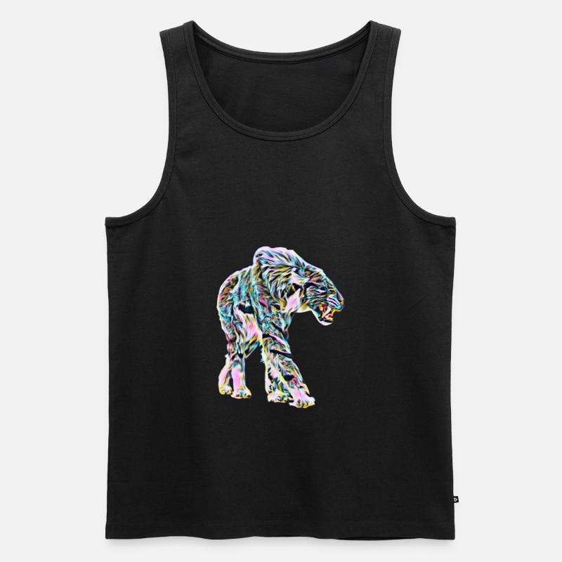 Säbelzahntiger - Männer Premium Bio Tank Top - Schwarz