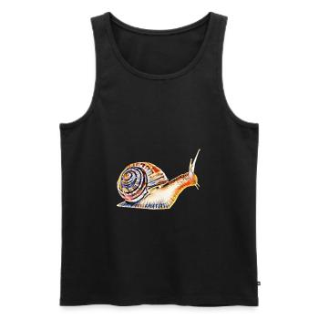 slug - Men's Premium Organic Tank Top - black - Front - AI Model Male 178 light (178cm)