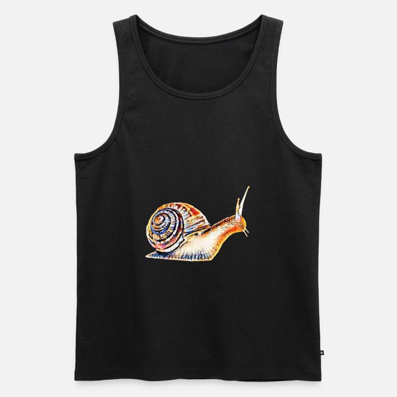 slug - Men's Premium Organic Tank Top - black