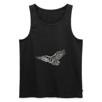 Aigle - Débardeur bio Premium Homme - noir - Devant - Michal (187cm)
