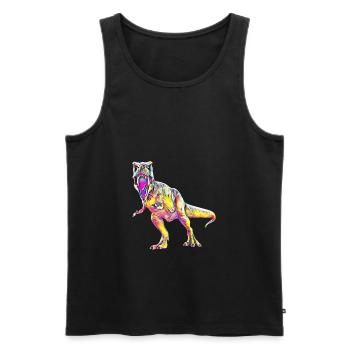 Tyrannosaurus Rex - Men's Premium Organic Tank Top - black - Front - Michal (187cm)