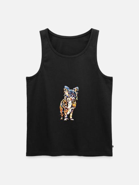 Chihuahua - Männer Premium Bio Tank Top - Schwarz