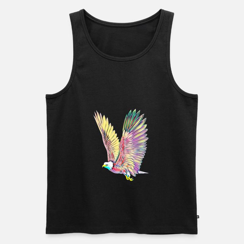 Adler - Männer Premium Bio Tank Top - Schwarz