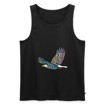 Aigle - Débardeur bio Premium Homme - noir - Devant - Michal (187cm)