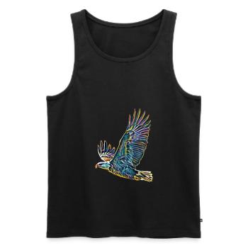 Aigle - Débardeur bio Premium Homme - noir - Devant - Michal (187cm)