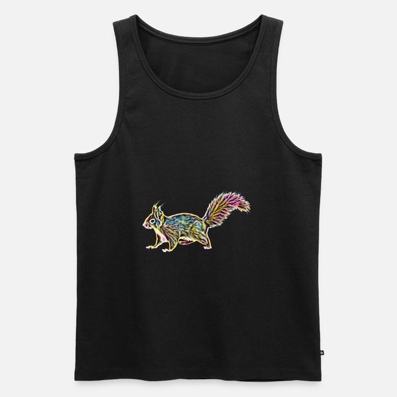 Eichhörnchen - Männer Premium Bio Tank Top - Schwarz