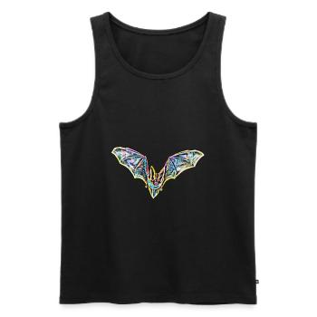 chauve-souris - Débardeur bio Premium Homme - noir - Devant - AI Model Male 178 light (178cm)