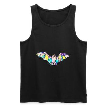 chauve-souris - Débardeur bio Premium Homme - noir - Devant - AI Model Male 178 light (178cm)