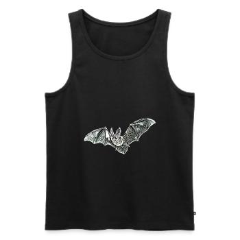 chauve-souris - Débardeur bio Premium Homme - noir - Devant - AI Model Male 178 light (178cm)