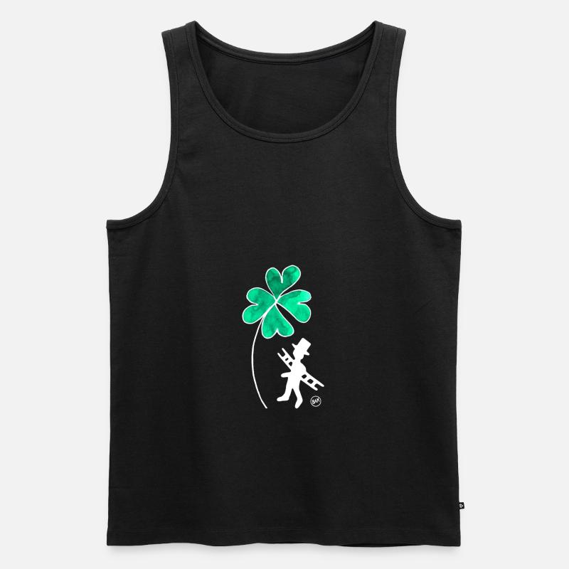 *BAM* be_lucky - Männer Premium Bio Tank Top - Schwarz