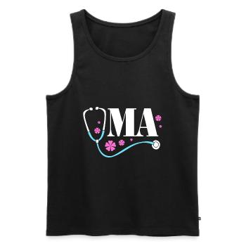MFA Medizin Mediziner - Männer Premium Bio Tank Top - Schwarz - Vorne - AI Model Male 178 light (178cm)