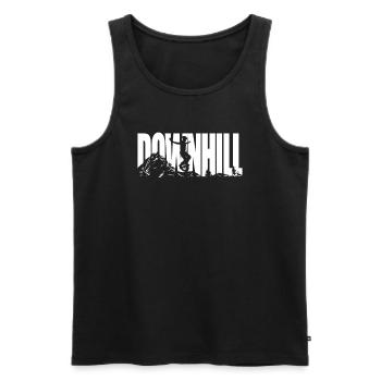 Downhill Unicycle - Männer Premium Bio Tank Top - Schwarz - Vorne - Michal (187cm)
