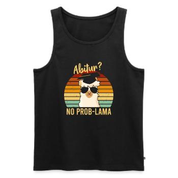 Abitur No Problama 2022 - Männer Premium Bio Tank Top - Schwarz - Vorne - AI Model Male 178 light (178cm)