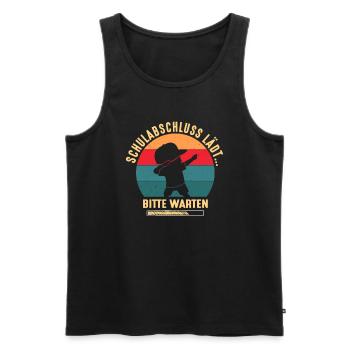 Schulabschluss Lädt Absolvent Abgänger Abschluss - Männer Premium Bio Tank Top - Schwarz - Vorne - Michal (187cm)
