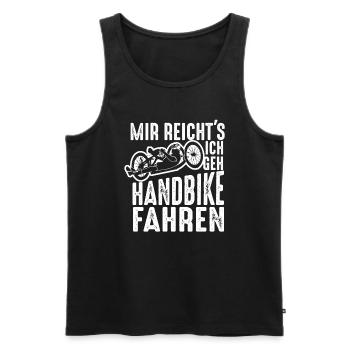 Mir Reichts Ich Geh Handbike Fahren - Männer Premium Bio Tank Top - Schwarz - Vorne - Michal (187cm)