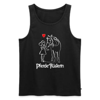 Pferde Flüsterin - Männer Premium Bio Tank Top - Schwarz - Vorne - AI Model Male 178 light (178cm)