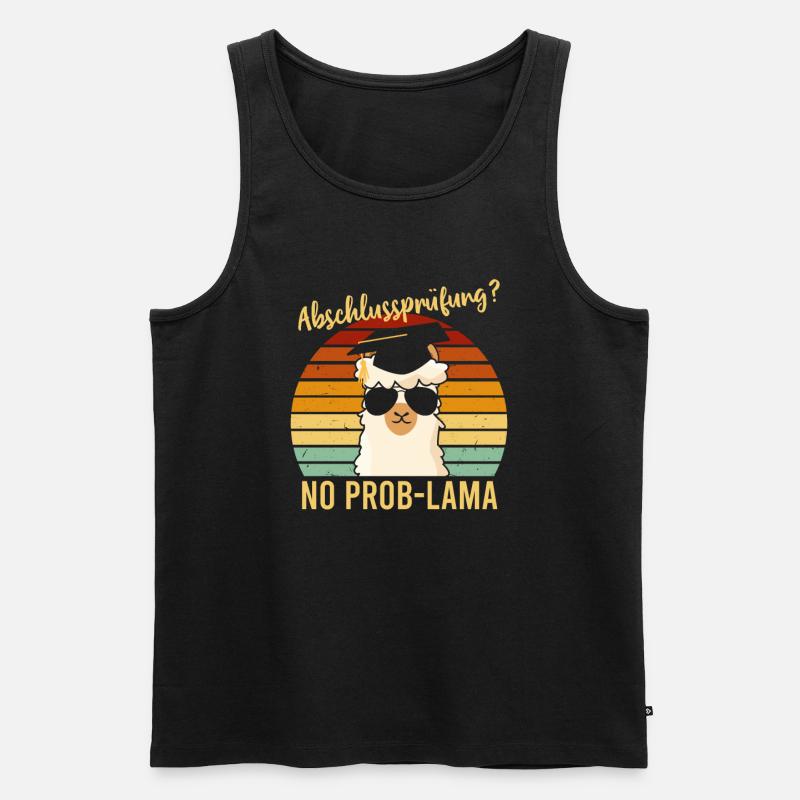 Abschlussprüfung No Problama Schulabschluss - Männer Premium Bio Tank Top - Schwarz