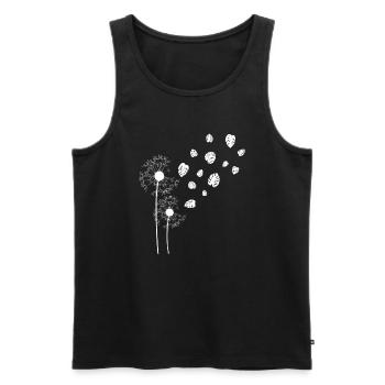 Löwenzahn Monstera - Männer Premium Bio Tank Top - Schwarz - Vorne - Michal (187cm)