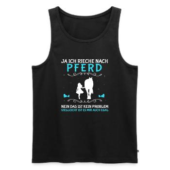 Ja Ich Rieche Nach Pferd Kein Problem - Männer Premium Bio Tank Top - Schwarz - Vorne - AI Model Male 178 light (178cm)
