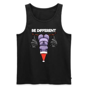 Be Different Nilpferd Fledermaus Weihnachtsmann - Männer Premium Bio Tank Top - Schwarz - Vorne - Michal (187cm)