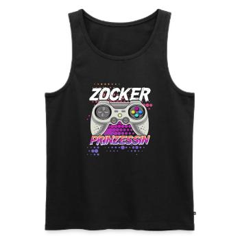 Gamer Girl Gamer Princess Gamer Girl Gaming - Débardeur bio Premium Homme - noir - Devant - Michal (187cm)
