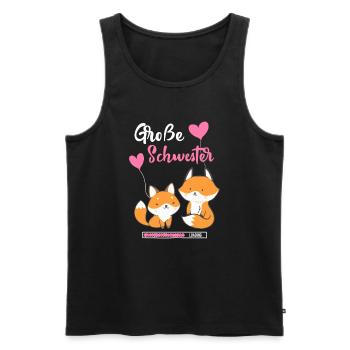 Große Schwester Lädt - Männer Premium Bio Tank Top - Schwarz - Vorne - Michal (187cm)