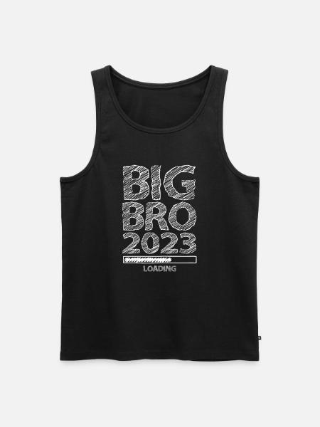 Big Bro 2023 Loading - Men's Premium Organic Tank Top - black