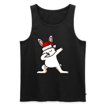 Dabbing Christmas Christmas - Men's Premium Organic Tank Top - black - Front - AI Model Male 178 light (178cm)