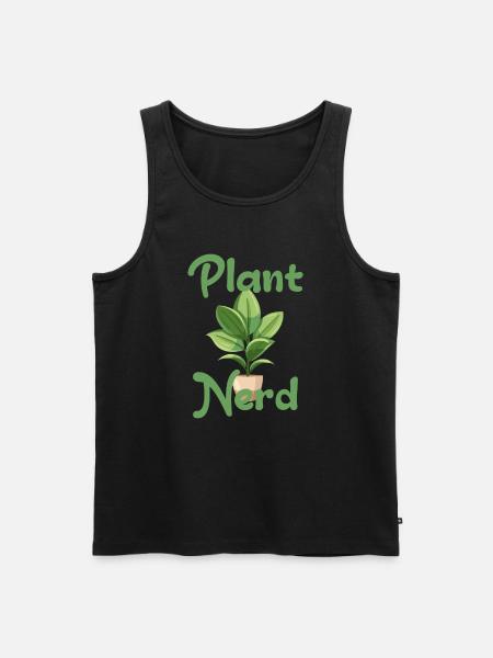 Plant Nerd - Men's Premium Organic Tank Top - black