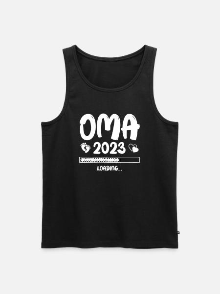 Oma Loading 2023 - Männer Premium Bio Tank Top - Schwarz