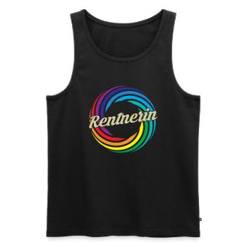 Rentnerin 2023 - Männer Premium Bio Tank Top - Schwarz - Vorne - AI Model Male 178 light (178cm)