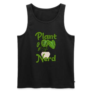 Plant Nerd Houseplant Plant Lover Monstera - Men's Premium Organic Tank Top - black - Front - Michal (187cm)