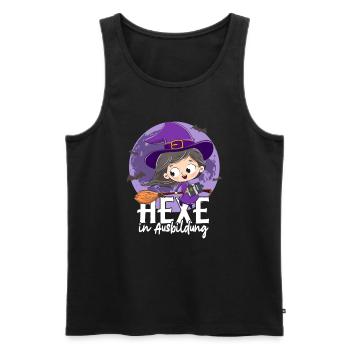 Hexe In Ausbildung - Männer Premium Bio Tank Top - Schwarz - Vorne - Michal (187cm)