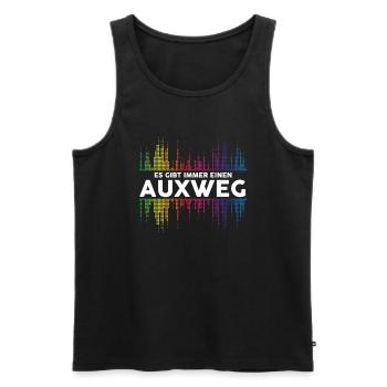 Es Gibt Immer Einen Auxweg Tontechnik Tontechniker - Männer Premium Bio Tank Top - Schwarz - Vorne - Michal (187cm)