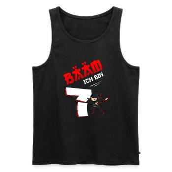 7. Geburtstag Junge 7 Jahre alt - Männer Premium Bio Tank Top - Schwarz - Vorne - Michal (187cm)