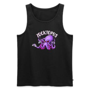 Gaming Octopus Gaming Tintenfisch Zocktopus - Männer Premium Bio Tank Top - Schwarz - Vorne - Michal (187cm)