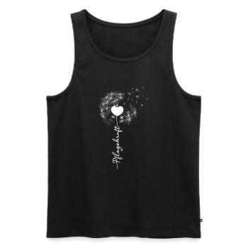 Nurse Dandelion Care for the elderly - Men's Premium Organic Tank Top - black - Front - Michal (187cm)