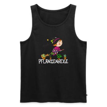 Pflanzenhexe Pflanzen Hexe Zauberei Hexen - Männer Premium Bio Tank Top - Schwarz - Vorne - Michal (187cm)