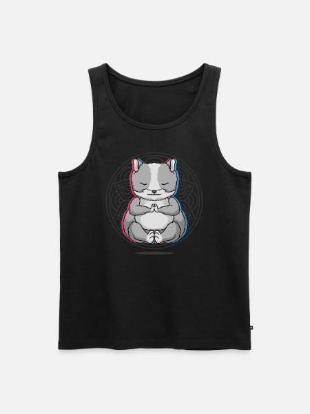 Yoga Hamster Yoga - Men's Premium Organic Tank Top - black