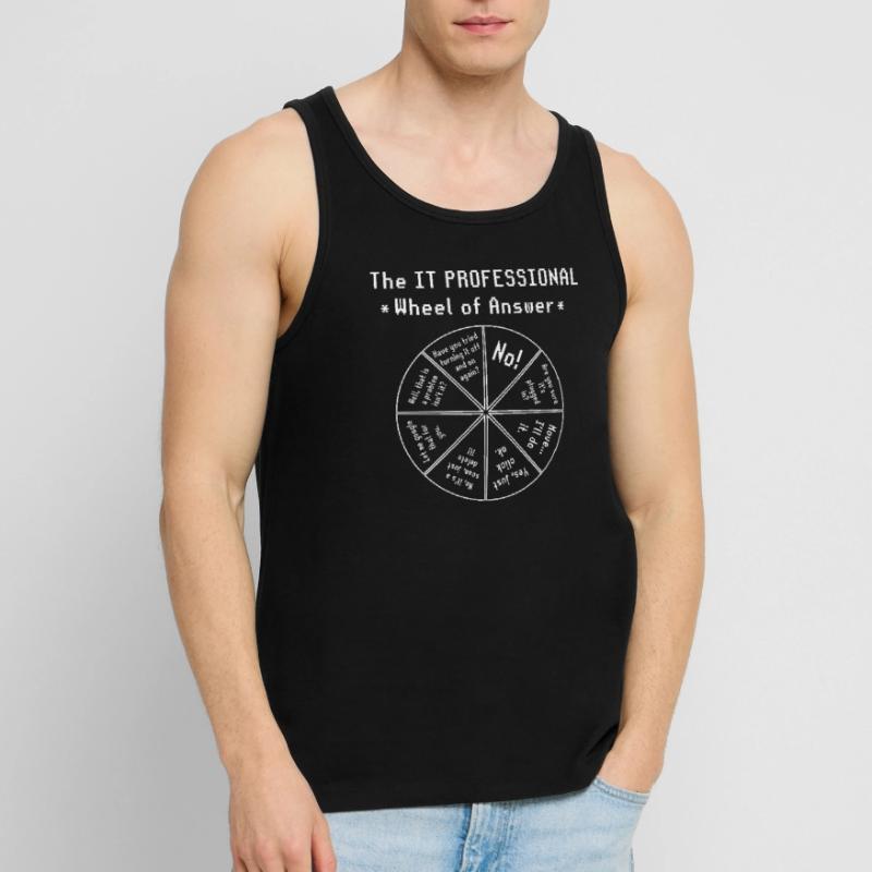 IT Glücksrad Software Programmierer Männer Premium Bio Tank Top