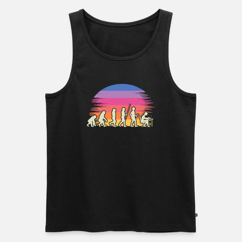 Play Evolution - Men's Premium Organic Tank Top - black