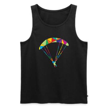 Parapente Polygon Parapente - Débardeur bio Premium Homme - noir - Devant - Michal (187cm)