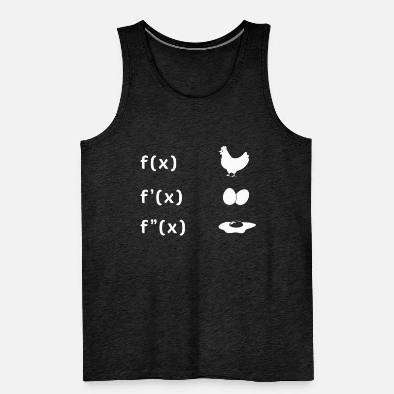 Fonction dérivée Œuf de poule Oeuf au plat Maths Débardeur bio Premium Homme