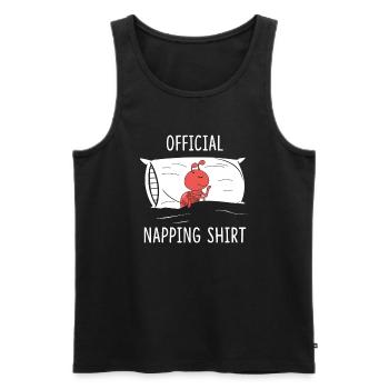 Official Napping Shirt Ant Pajama Sleeping Ant - Männer Premium Bio Tank Top - Schwarz - Vorne - AI Model Male 178 light (178cm)