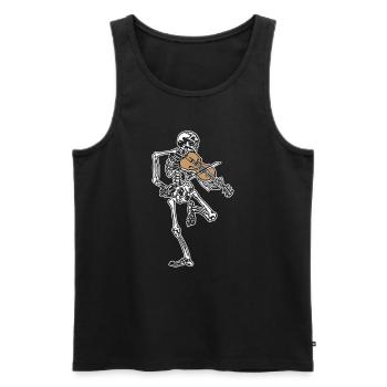 Skeleton Violin - Männer Premium Bio Tank Top - Schwarz - Vorne - Michal (187cm)